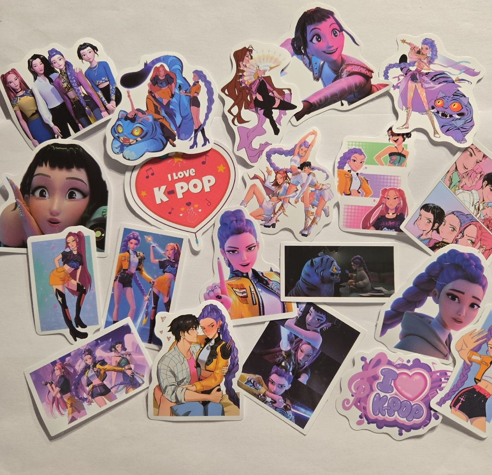 K-Pop Inspired Themed Stickers - 20 Pieces